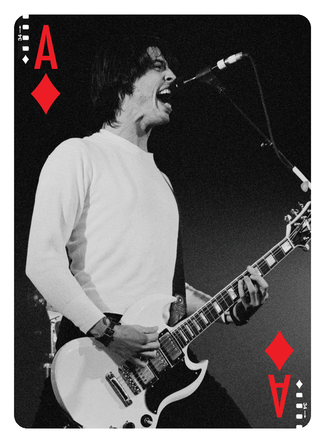 Ace of Diamonds from Rock Edition Playing Cards
