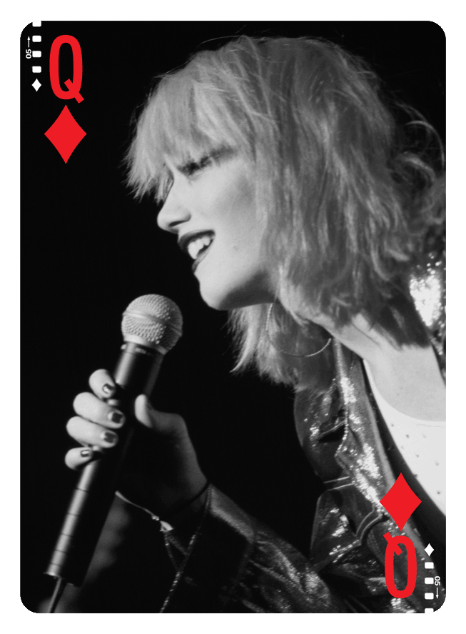 Queen of Diamonds from Rock Edition Playing Cards