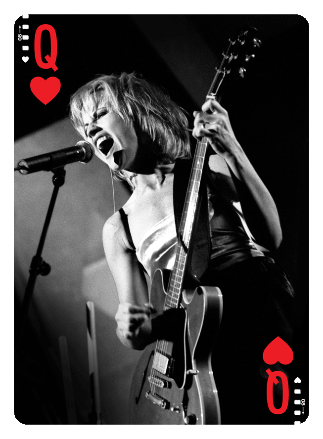 Queen of Hearts from Rock Edition Playing Cards