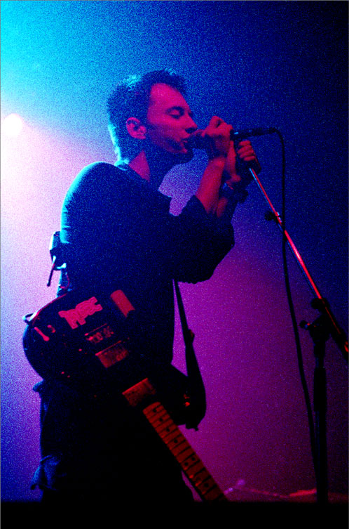 Tragically Hip concert crowd in energetic motion, 1990s